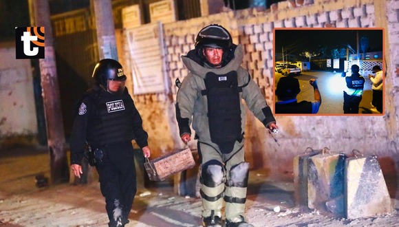 Dejan granada en la puerta de penal Miguel Castro Castro