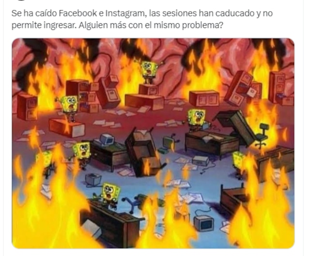 Memes de la caída de Facebook, Instagram y Meta que han preocupado a los usuarios.