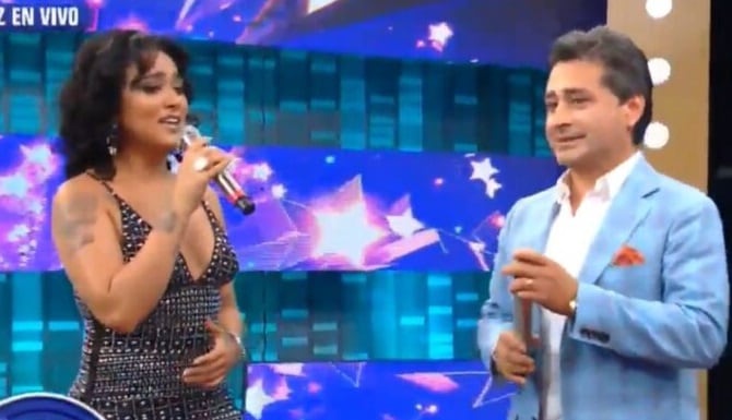 Daniela Darcourt y Alfredo Zambrano