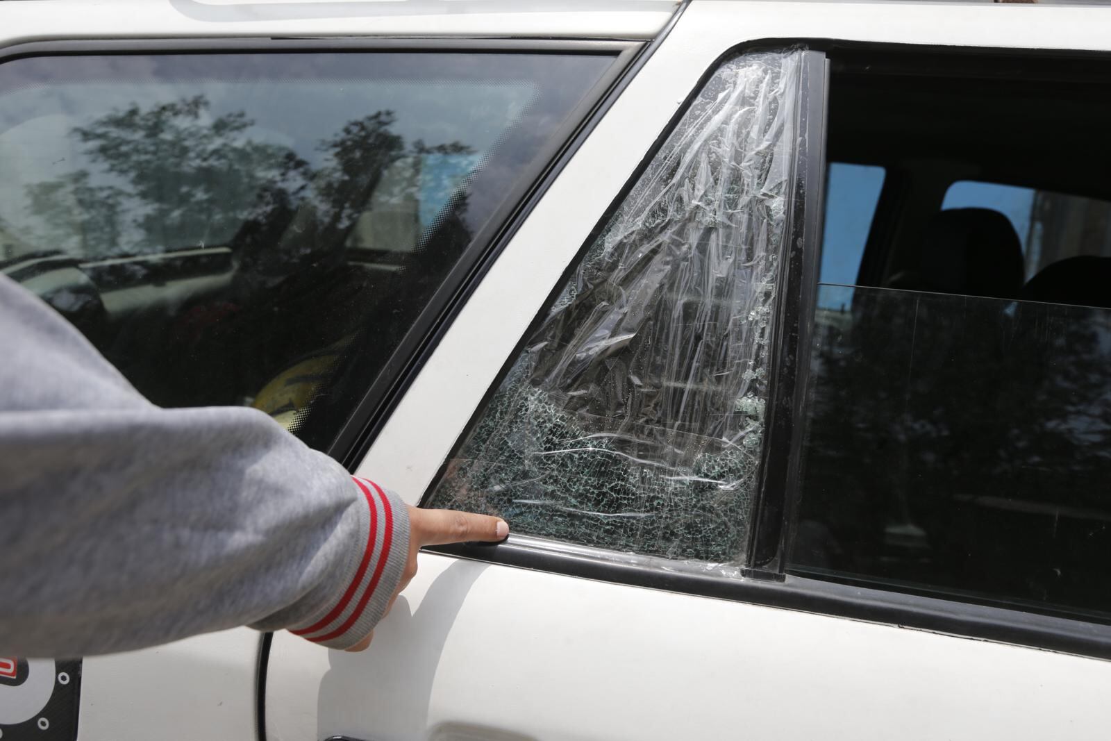 Así terminó el auto.