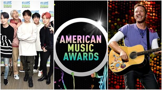 BTS actuará en vivo junto a Coldplay y Megan Thee Stallion en los American Music Awards (Fotos: AFP / Steven Ferdman / Kevin Winter)
