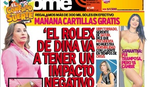 ‘EL ROLEX DE DINA VA A TENER UN IMPACTO NEGATIVO EN LA POBLACIÓN’