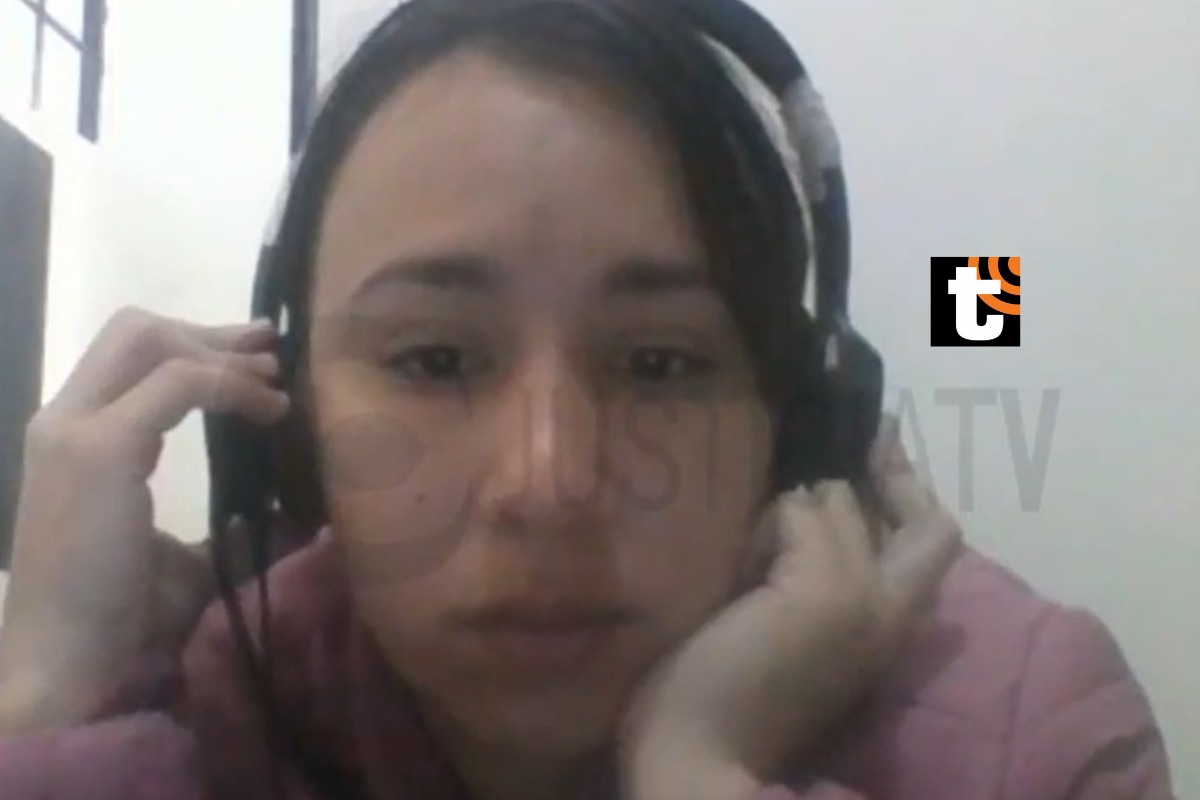 La venezolana participó hoy en dos audiencias virtuales desde Colombia.