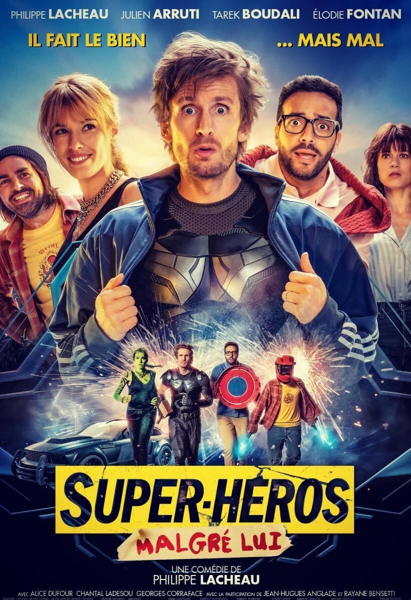 El póster de "Super-héros malgré lui" (Foto: Cinéfrance Studios)