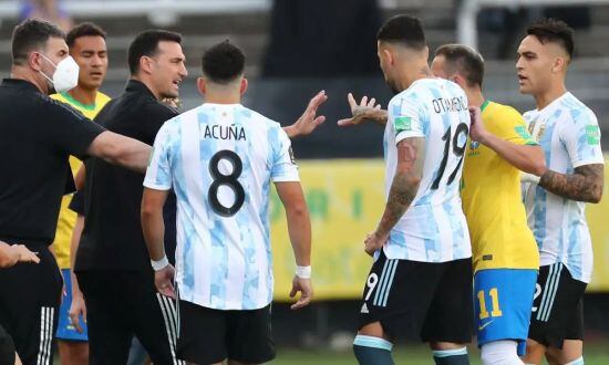El duelo entre Argentina vs. Brasil por Eliminatorias Qatar 2022 quedó suspendido. (Foto: EFE)