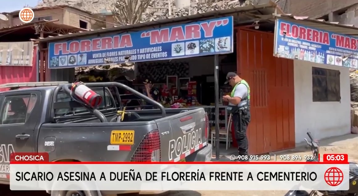 Policía acordonó el lugar para iniciar las investigaciones tras el crimen a Ana Maritza Salas Neyre.