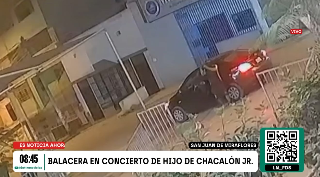 Sujeto disparó contra local durante concierto del hijo de Chalacón Jr.
