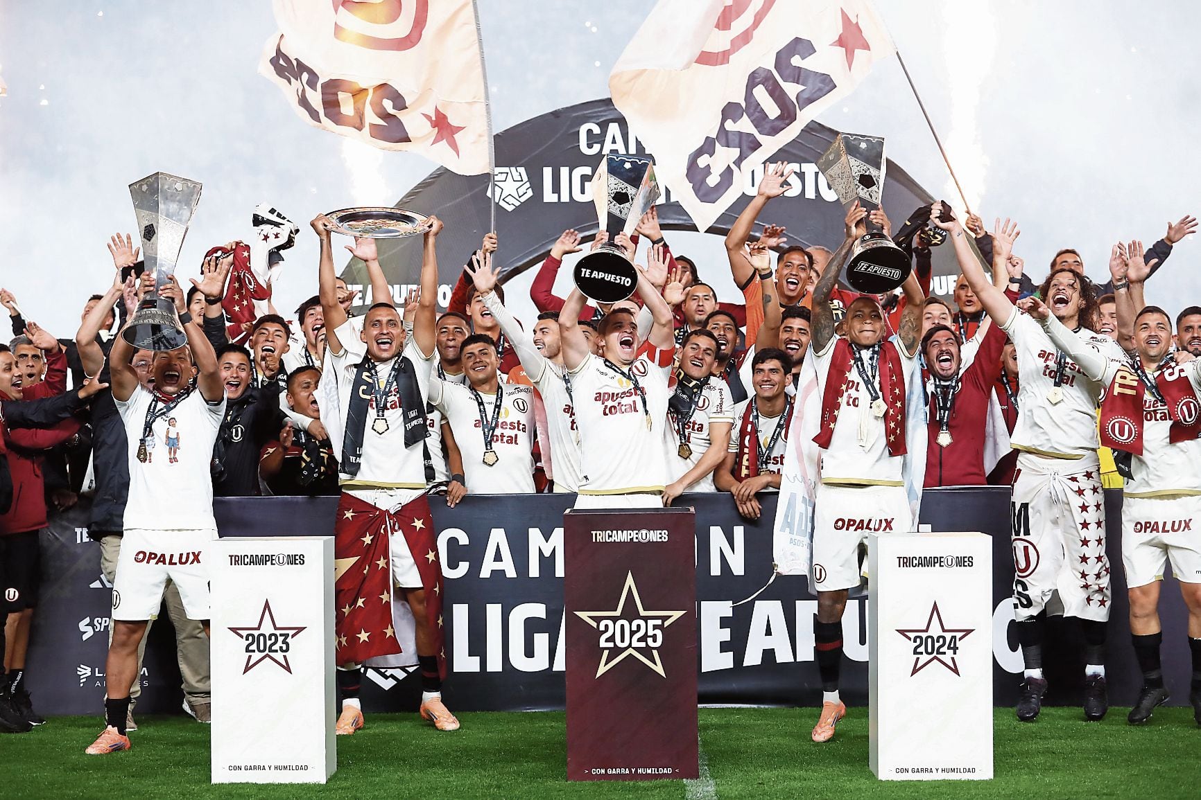 EL EQUIPO: Universitario, tricampeón sin tener estrellas. (Foto: Jesus Saucedo / @photo.gec)