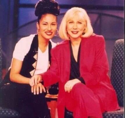 Hace 28 años, Selena hacía presencia en el programa de Cristina, uno de los sets más importantes de Florida (Foto: Selena Quintanilla Pérez/Instagram)
