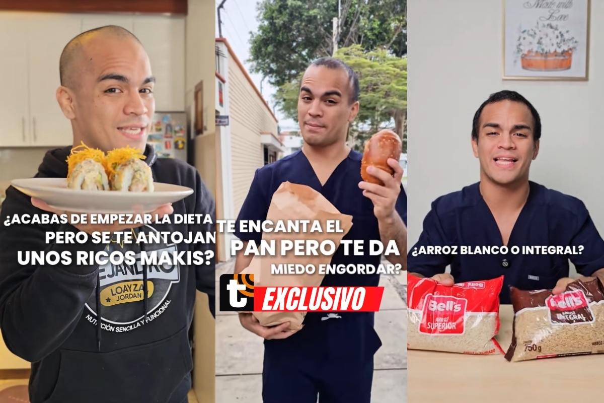 Conoce al nutricionista que está causando furor en TikTok. Foto: Composición Trome.