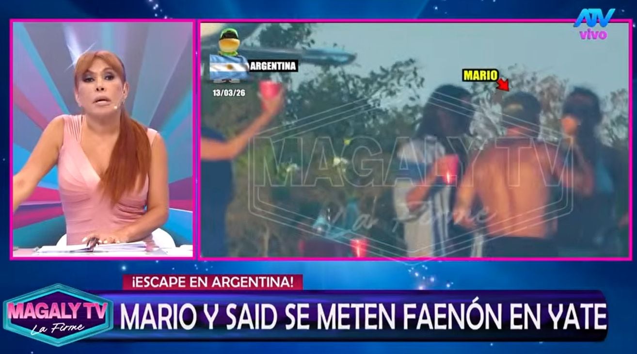 Magaly TV anuncia más imágenes del ampay a Mario Irrivaren y Said Palao.