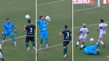 ‘Blooper’ en la Copa do Brasil: increíble duda del arquero se vuelve viral