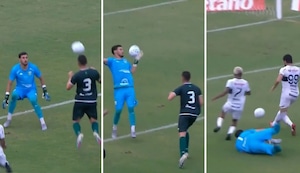 ‘Blooper’ en la Copa do Brasil: increíble duda del arquero se vuelve viral
