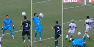 ‘Blooper’ en la Copa do Brasil: increíble duda del arquero se vuelve viral