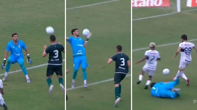 ‘Blooper’ en la Copa do Brasil: increíble duda del arquero se vuelve viral