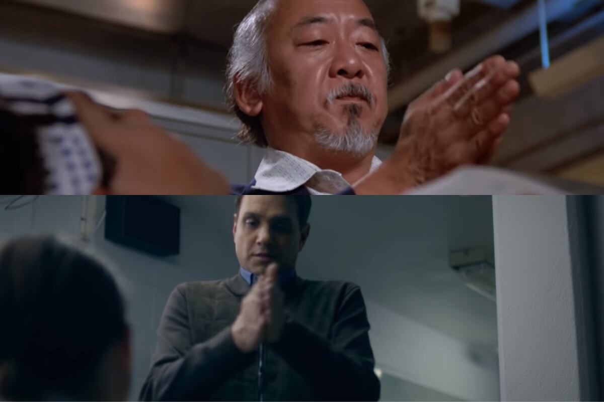 Las técnicas que empleaba el señor Miyagi tras una dura batalla de karate también son replicados por Daniel LaRusso con sus alumnos. (Foto: Netflix)