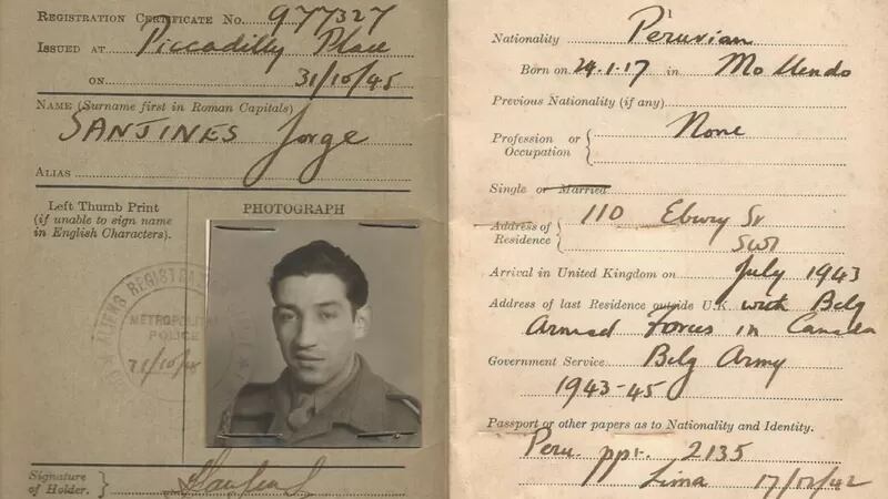 El moqueguano Jorge Sanjinez Lenz. Fodo: colección de la familia Sanjinez.