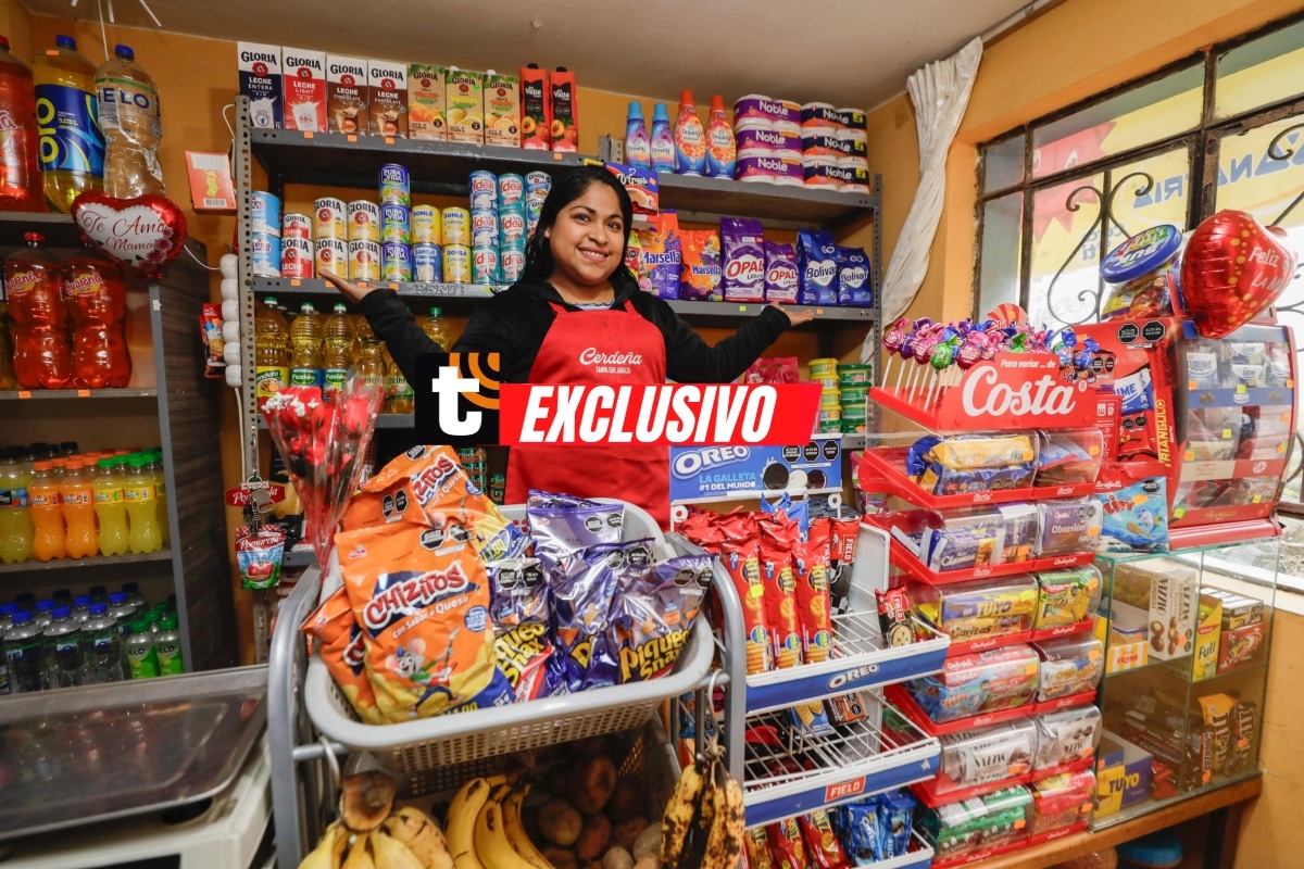 Bodeguera abrió su negocio en el Rímac para sacar adelante a su hijo. Foto: Lenin Tadeo / Exclusivo Trome.