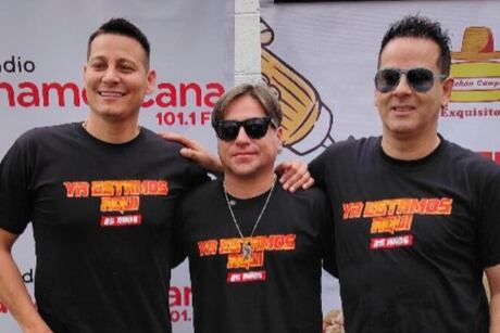 Ricky, Luigui y Luis promocionando el evento de Skándalo
