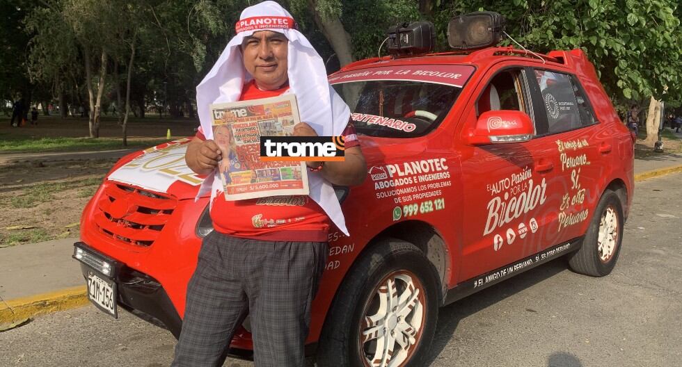 Sigue el apoyo de los hinchas para el Perú vs. Jamaica. (Isabel Medina / Trome)