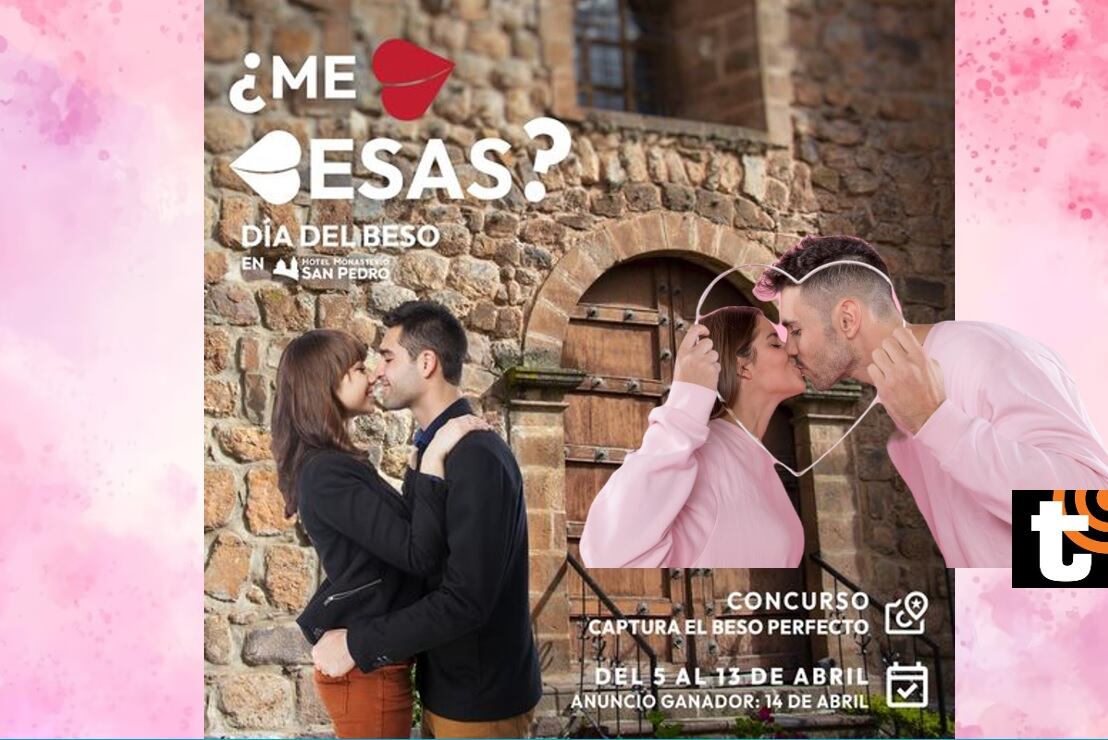 El beso es una de las expresiones de afecto más frecuentes y la celebración de su día internacional trae promociones y concursos para celebrar. (Compos. Isabel Medina / Freepik/ Trome).