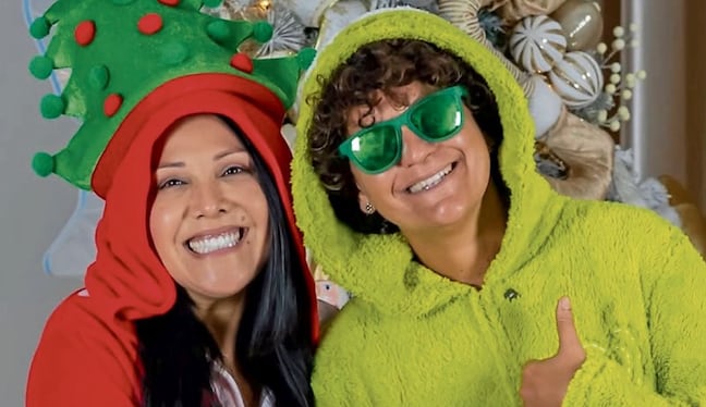 Tula Rodríguez y su compañera Pilar