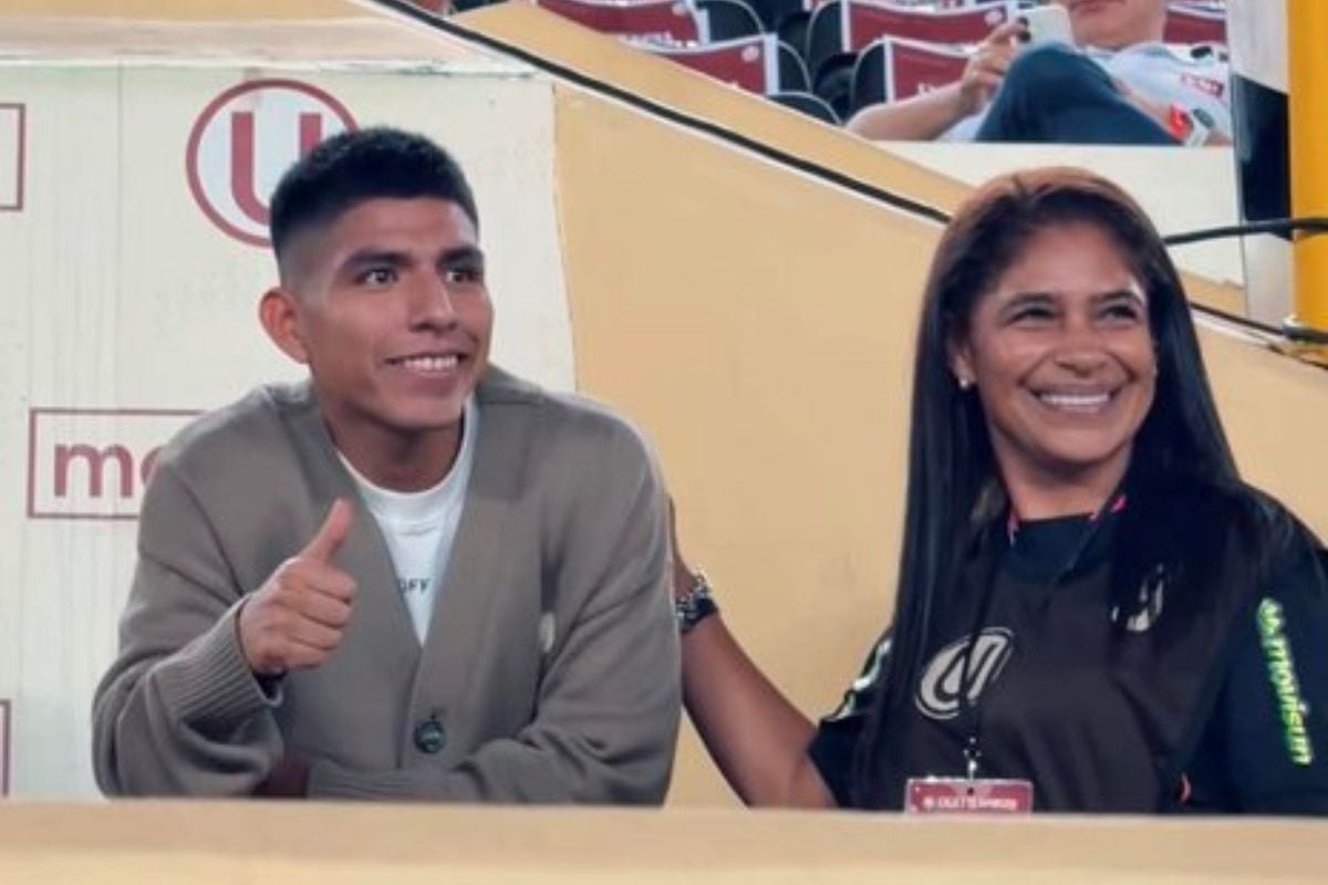 Piero Quispe disfrutó en las gradas del Estadio Monumental (Foto: Liga1)