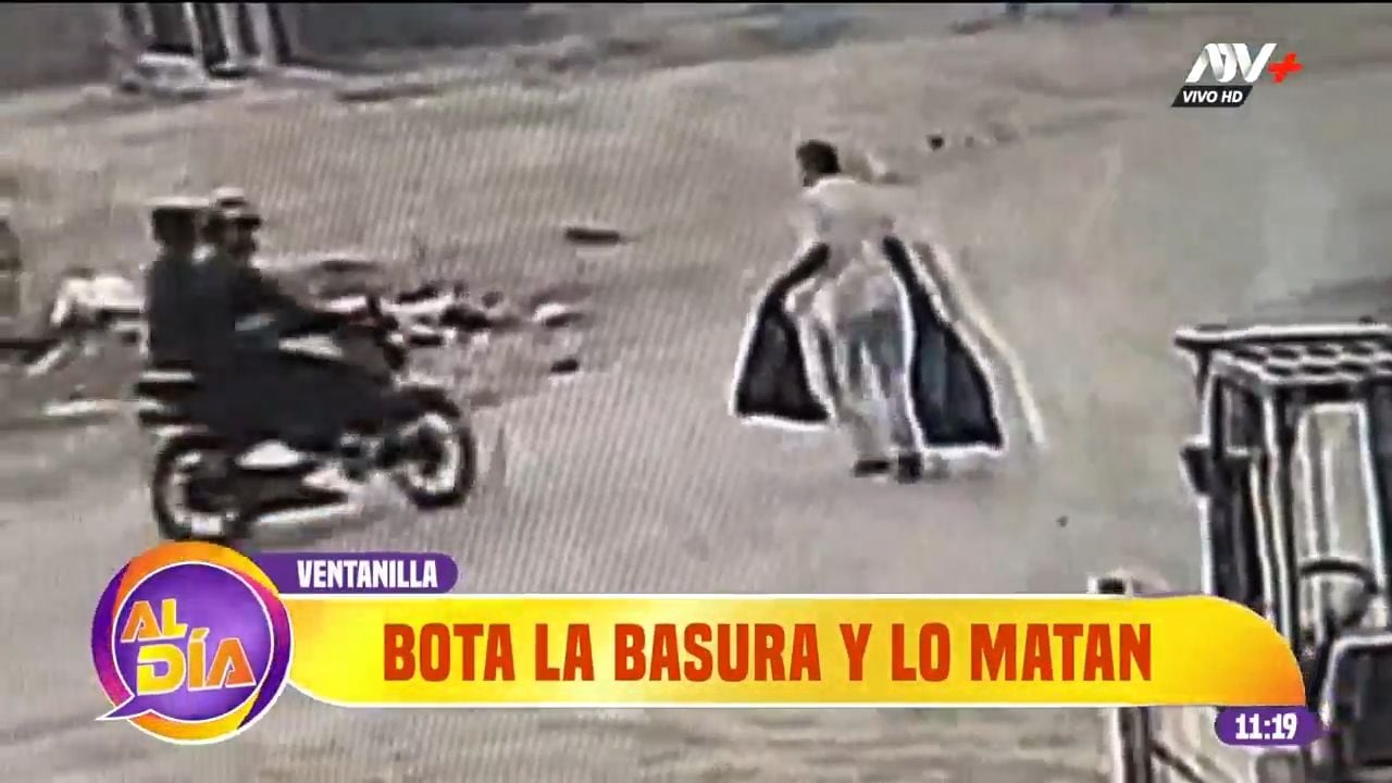 Empresario cebichero fue acribillado por sicarios en moto cuando sacaba la basura. Foto: ATV