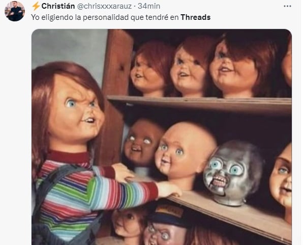 Memes por el lanzamiento de Threads. (Foto: Captura Twitter).