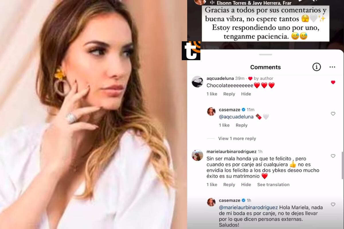 Cassandra Sánchez encara a usuaria que aseguró que su boda será con canjes