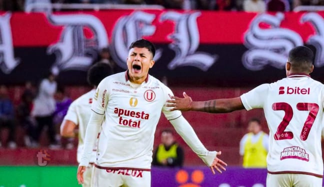 Jairo Concha festeja con furia su tanto tras los dos goles del rival en Arequipa (Foto: Liga1)