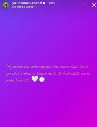 El mensaje publicado por la cantante remeció las redes sociales (Foto: Yailin la más viral / Instagram)