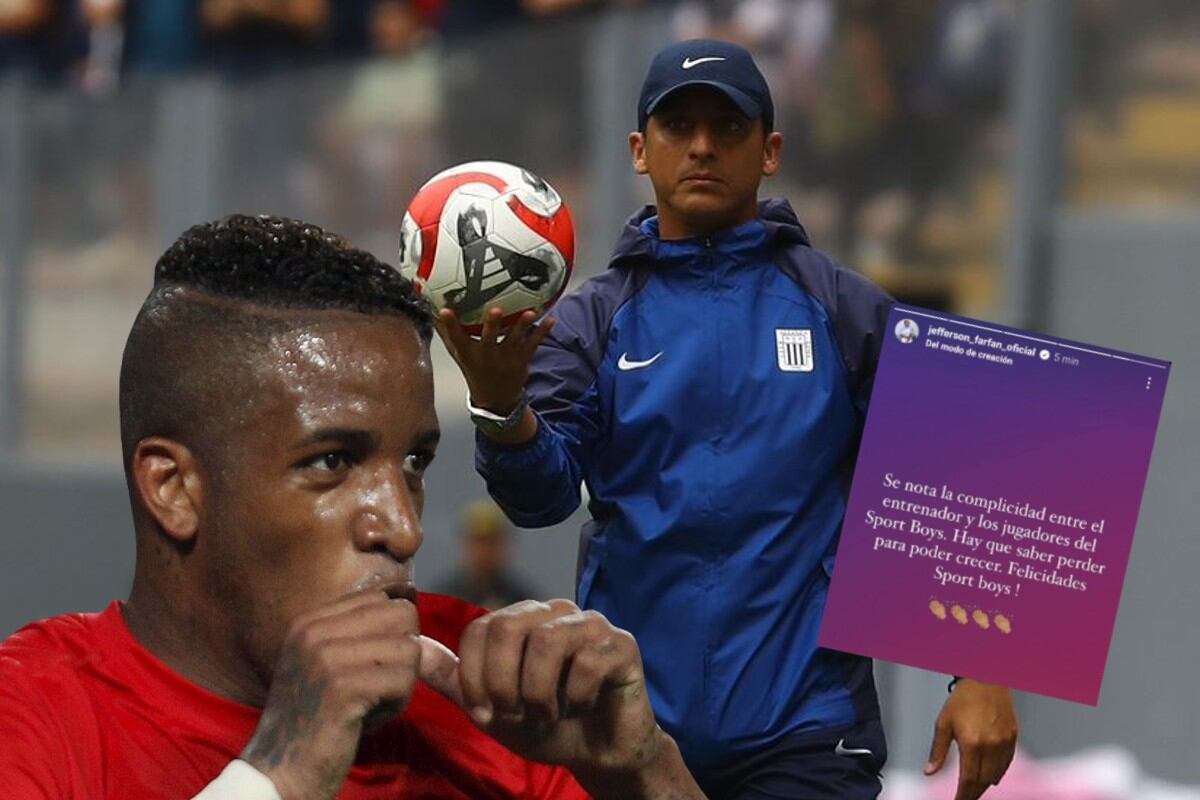 Jefferson Farfán habría mandado indirecta a Chicho Salas tras derrota de Alianza Lima ante Sport Boys. Foto: Composición.