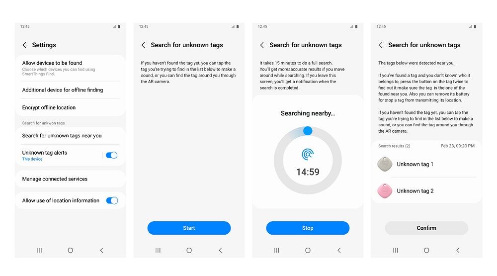 Samsung SmartThings Find.