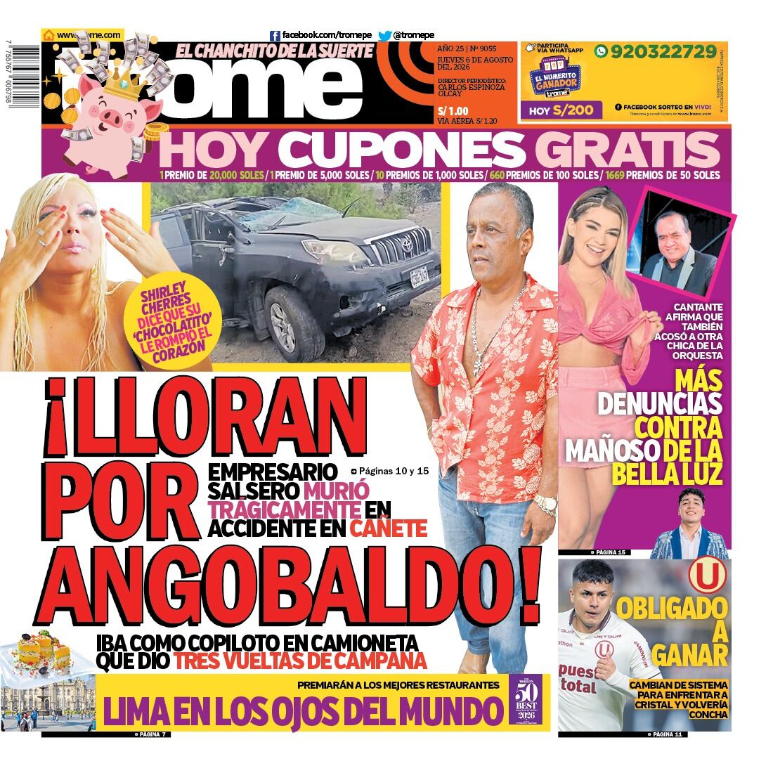 ¡LLORAN POR ANGOBALDO!
