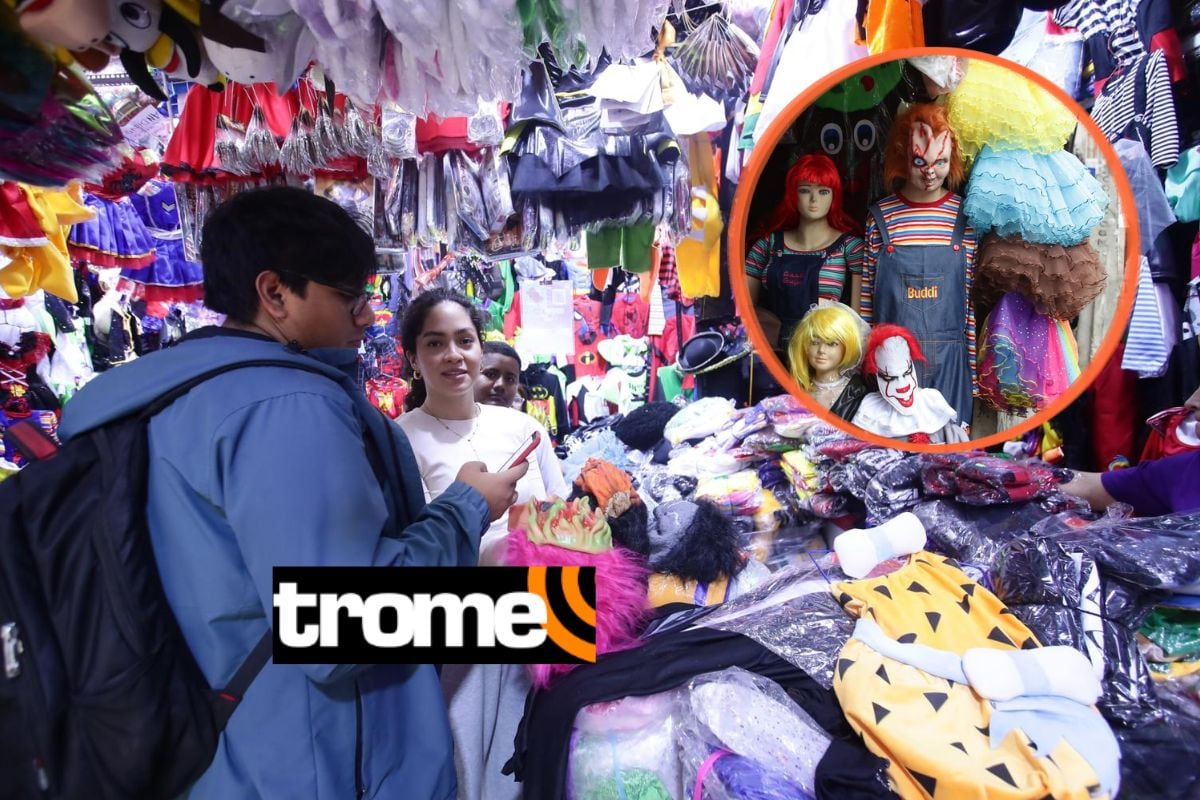 Cientos van a comprar su disfraz para celebrar Noche de Brujas. Foto: Jesús Saucedo/Trome.