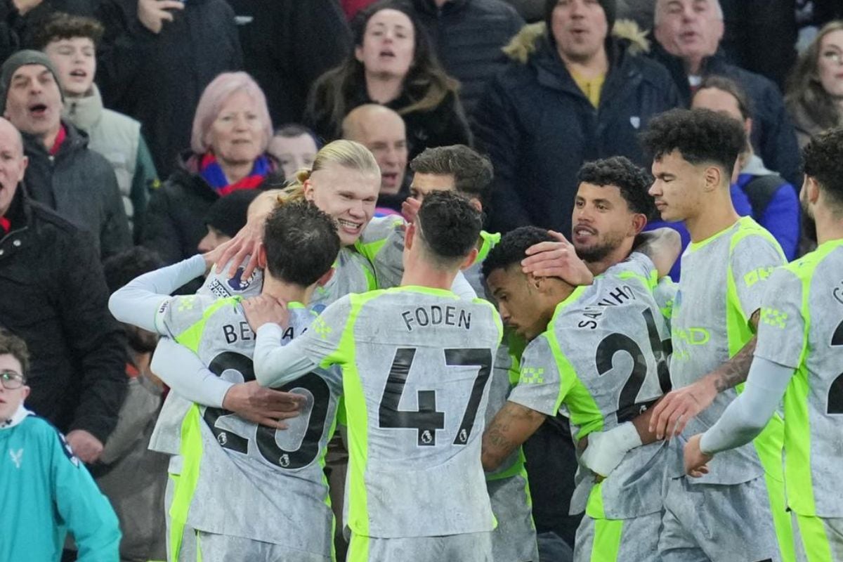 Manchester City goleó 3-0 a Crystal Palace Premier League (Foto: AFP)