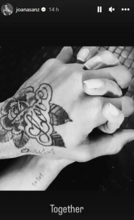 La modelo de 29 años manifestó su apoyo a su pareja a través de Instagram (Foto: Joana Sanz / Instagram)