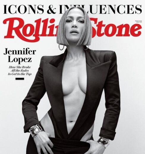 Jennifer López en la portada de la revista Rolling Stone (Foto: Rolling Stone / Instagram)