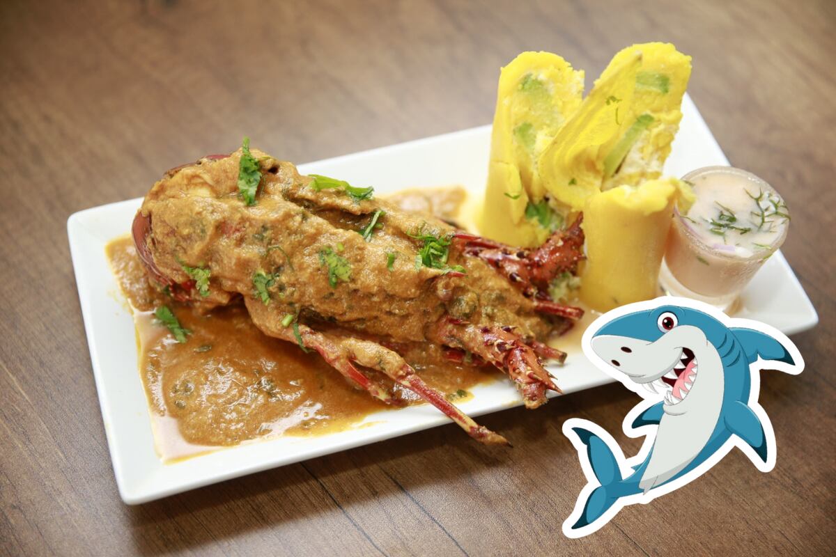 Este plato lleva una langosta entera y otros mariscos. Foto: Allengino Quintana