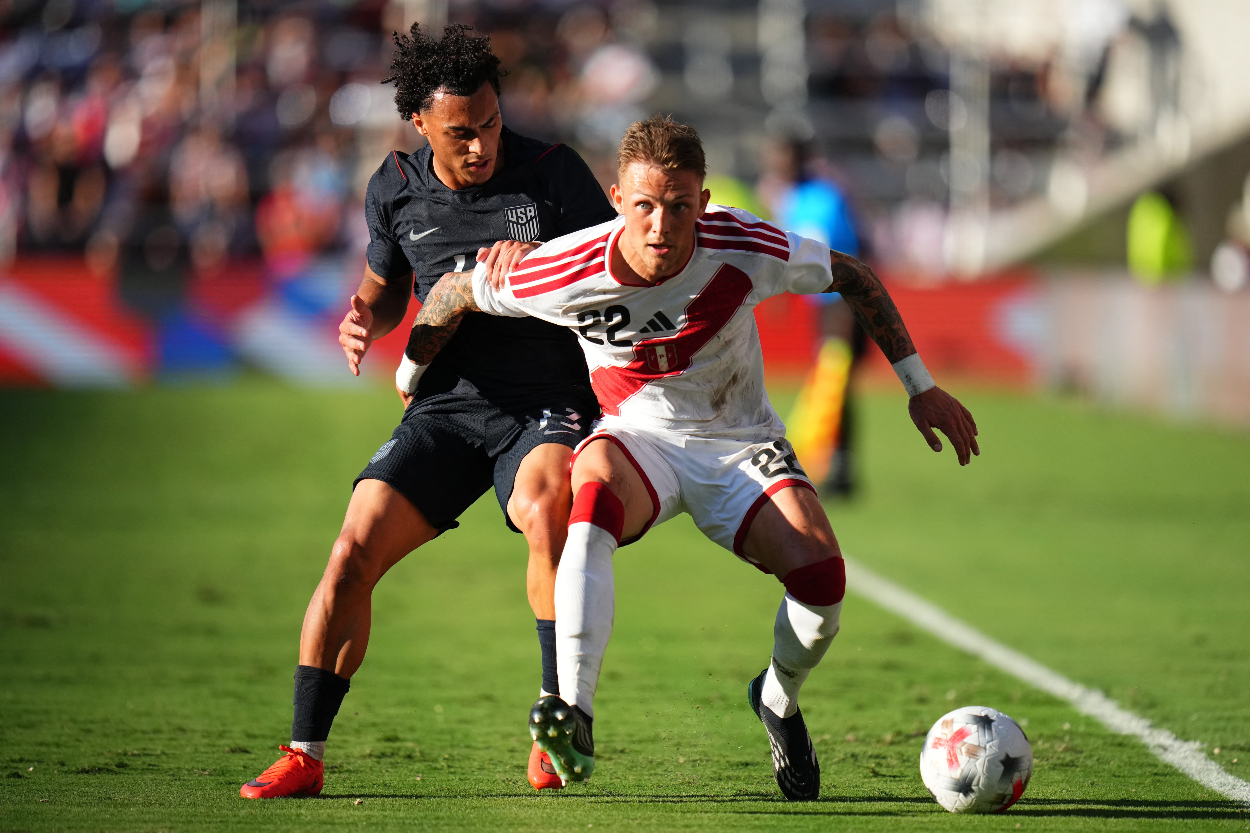 Perú cayó 4-1 ante Estados Unidos en el partido amistoso disputado en el Inter&Co Stadium en Orlando, Florida, Estados Unidos.