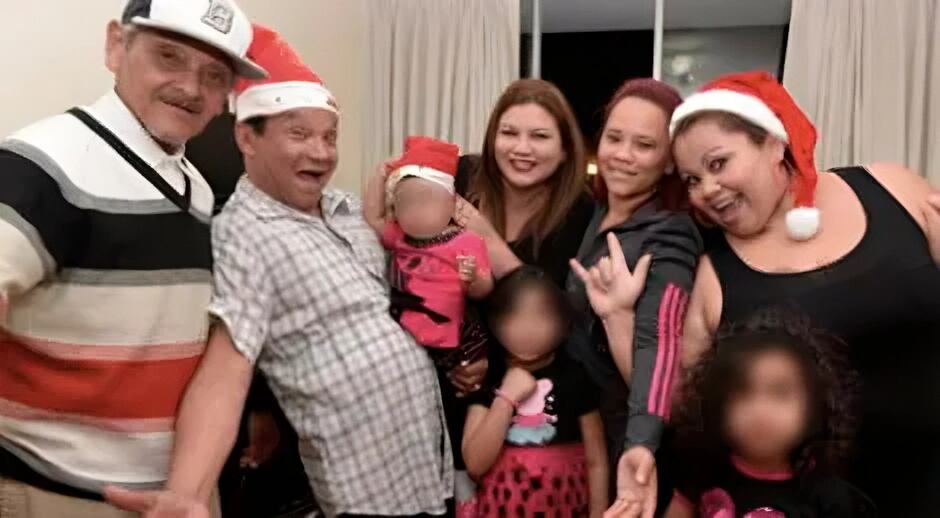 Melcochita y su familia.