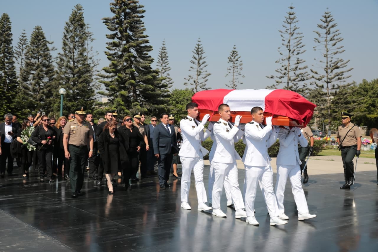 Funeral del mayor Marco Castro Renwick. (Ministerio del Interior)