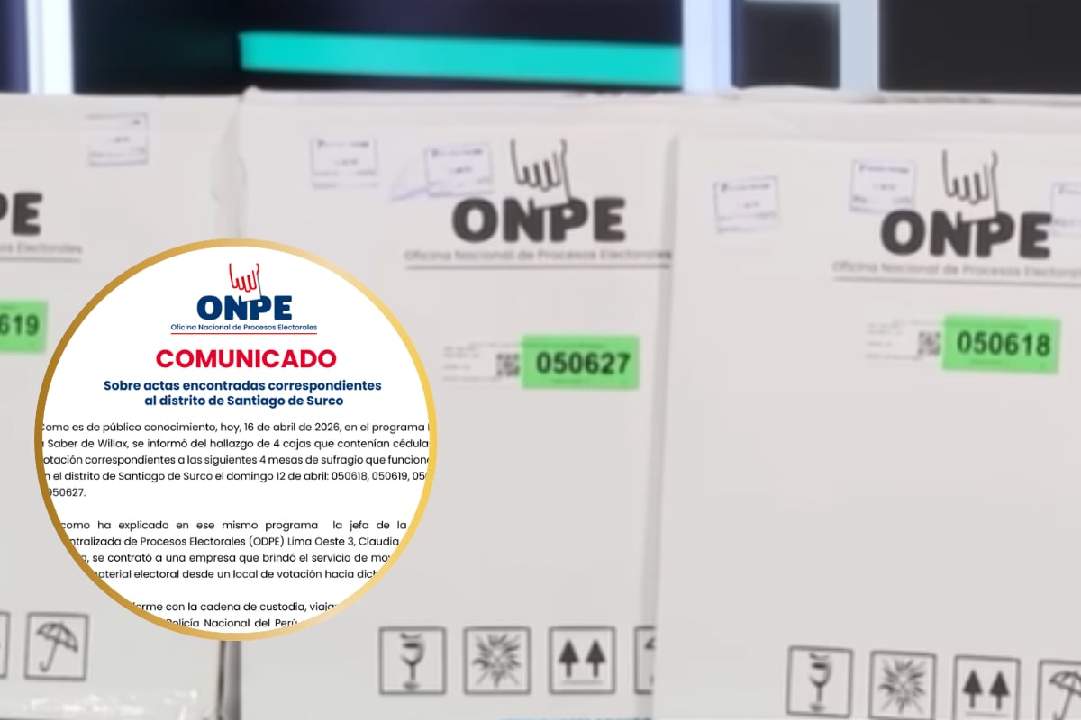 ONPE emite comunicado tras votos encontrados en la basura