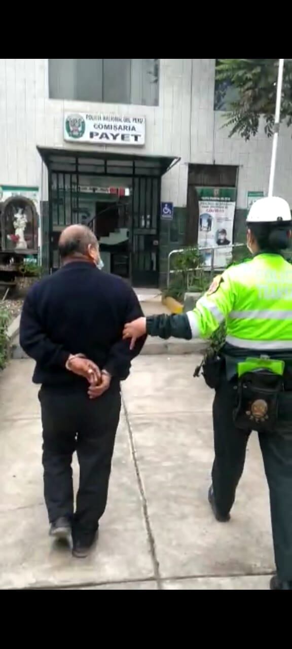 Fue llevado a la comisaría de Payet por el delito de corrupción de funcionarios (PNP)