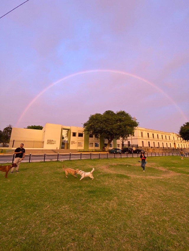 Arcoíris en Lima. Foto: Twitter