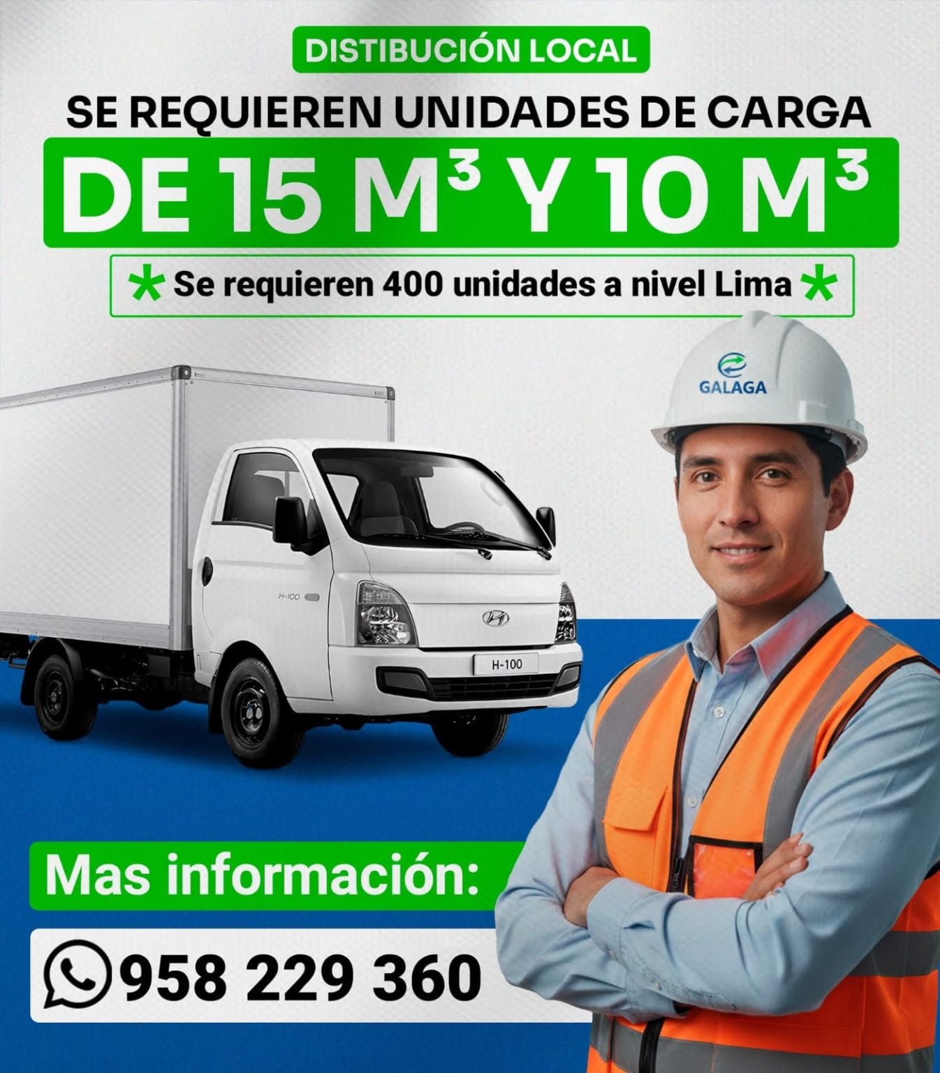 Galaga hizo una convocatoria para alquilar unidades para trasladar material electoral.