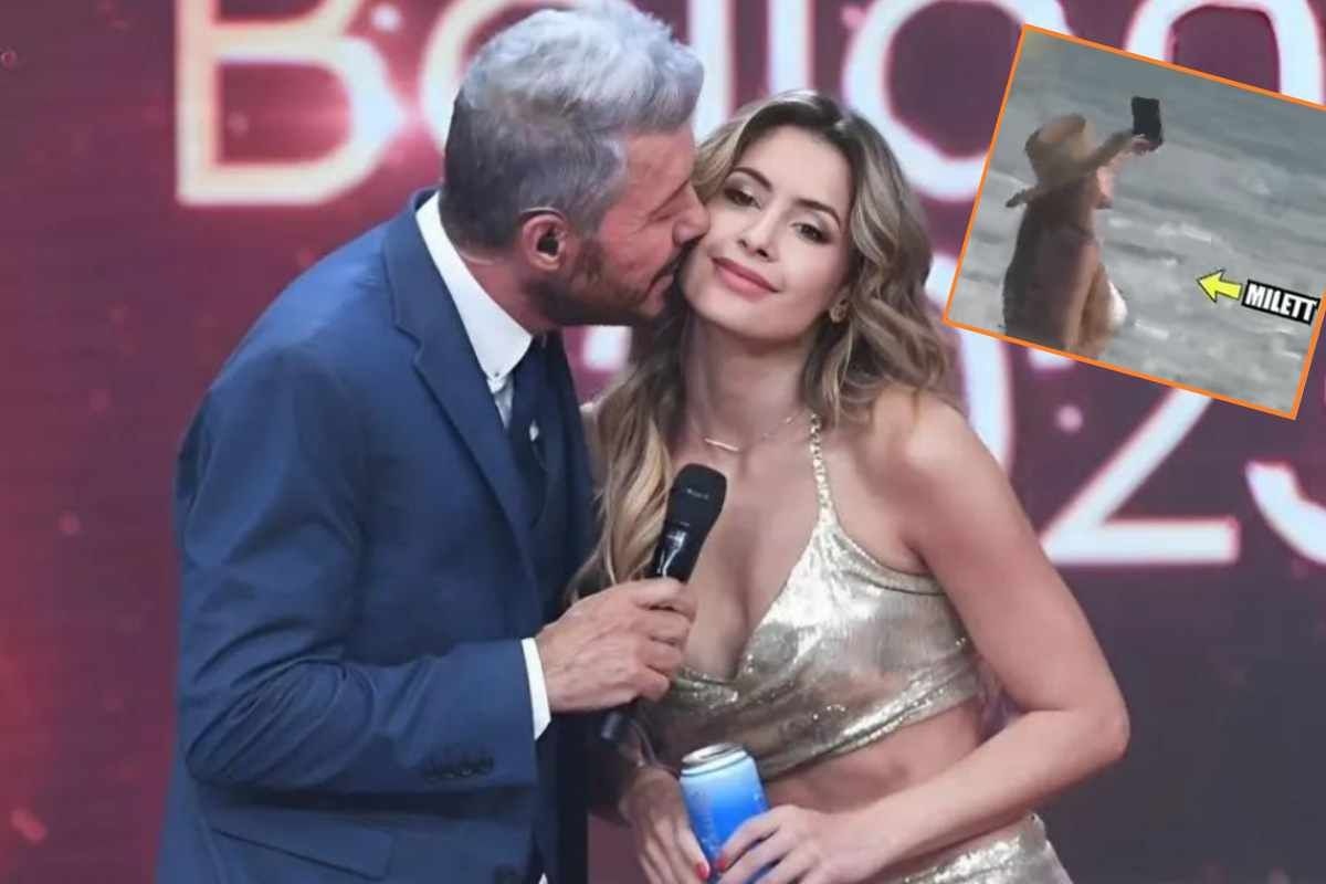 Milett Figueroa afirma que todo está bien con Marcelo Tinelli. (Captura Tv)