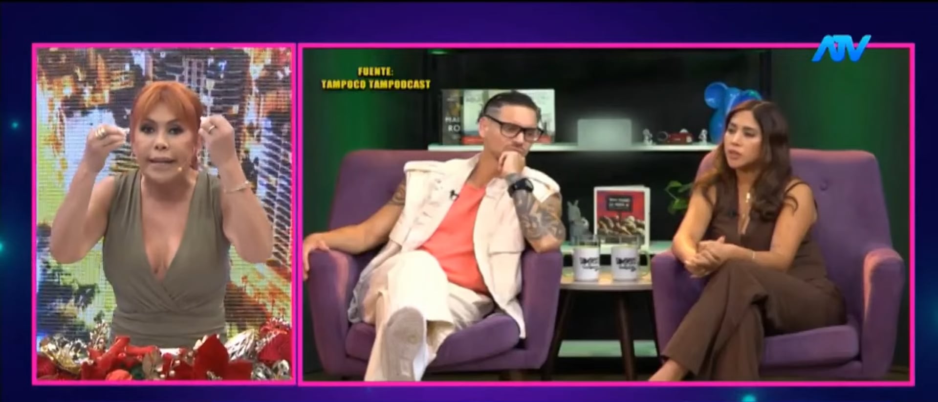 Conductora chanca a Melissa Paredes. (Fuente: ATV)