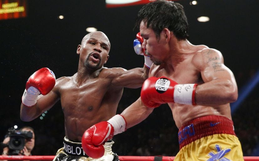 Mayweather se llevó el triunfo ante Pacquiao por decisión unánime. (Foto: EFE)